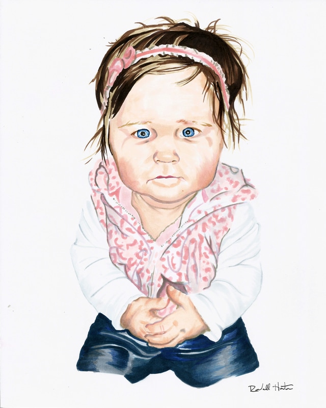 Baby Portrait Drawing