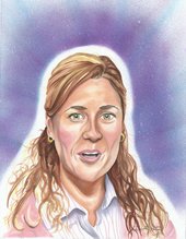 Pam Beesly  - The Office Portrait Drawing