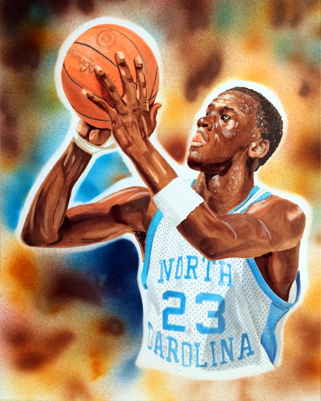 Michael Jordan Drawing, North Carolina